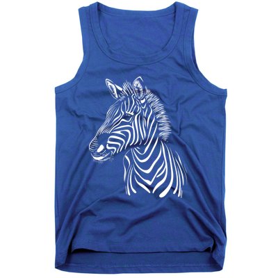 Zebra African Animal Zoo Keeper Zebra Lover Cute Gift Tank Top