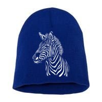 Zebra African Animal Zoo Keeper Zebra Lover Cute Gift Short Acrylic Beanie