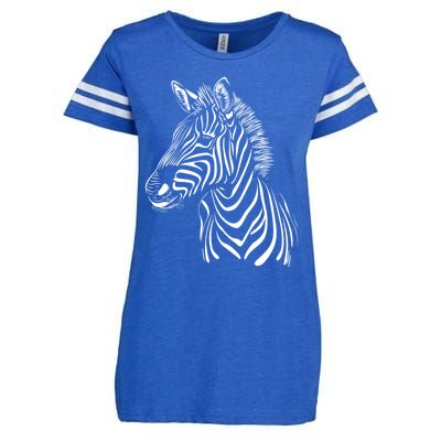 Zebra African Animal Zoo Keeper Zebra Lover Cute Gift Enza Ladies Jersey Football T-Shirt