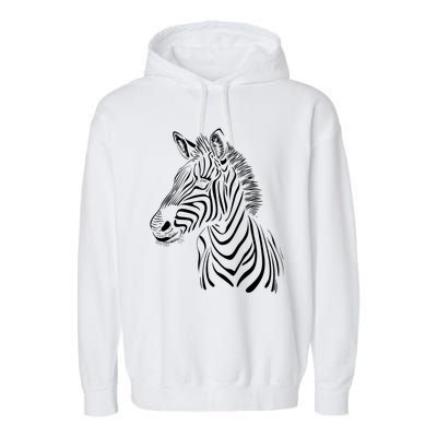 Zebra African Animal Zoo Keeper Zebra Lover Cute Gift Garment-Dyed Fleece Hoodie