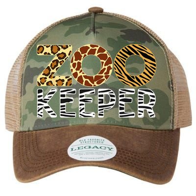 Zookeeper African Animals Zebra Wild Print Savanna Costume Legacy Tie Dye Trucker Hat