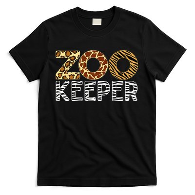 Zookeeper African Animals Zebra Wild Print Savanna Costume T-Shirt