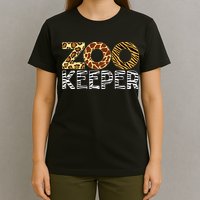 Zookeeper African Animals Zebra Wild Print Savanna Costume T-Shirt