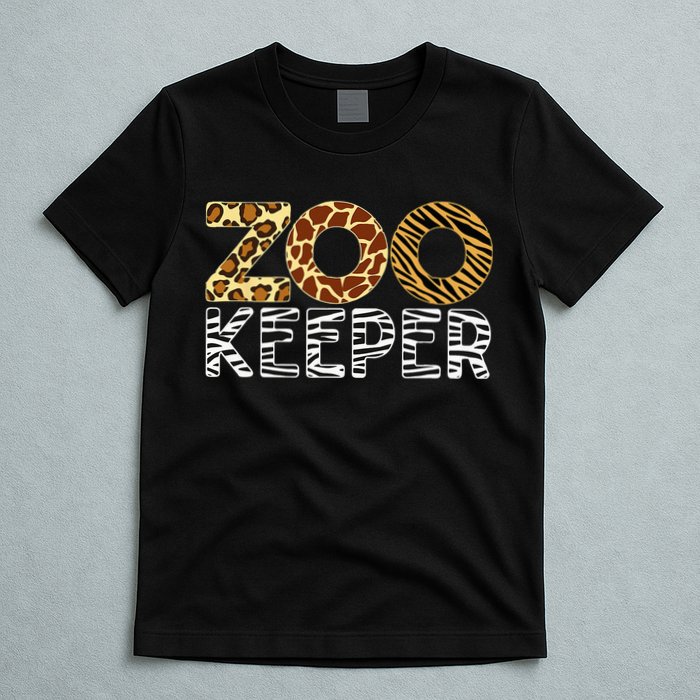 Zookeeper African Animals Zebra Wild Print Savanna Costume T-Shirt