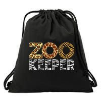 Zookeeper African Animals Zebra Wild Print Savanna Costume Drawstring Bag