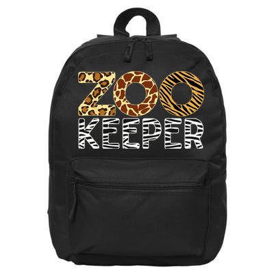 Zookeeper African Animals Zebra Wild Print Savanna Costume 16 in Basic Backpack