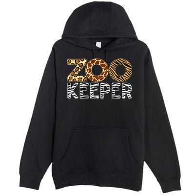 Zookeeper African Animals Zebra Wild Print Savanna Costume Premium Pullover Hoodie