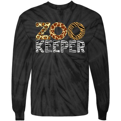 Zookeeper African Animals Zebra Wild Print Savanna Costume Tie-Dye Long Sleeve Shirt