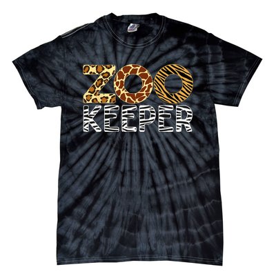 Zookeeper African Animals Zebra Wild Print Savanna Costume Tie-Dye T-Shirt