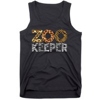 Zookeeper African Animals Zebra Wild Print Savanna Costume Tank Top