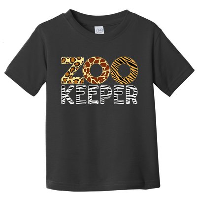 Zookeeper African Animals Zebra Wild Print Savanna Costume Toddler T-Shirt