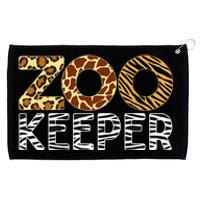 Zookeeper African Animals Zebra Wild Print Savanna Costume Grommeted Golf Towel