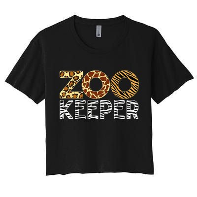 Zookeeper African Animals Zebra Wild Print Savanna Costume Crop Top