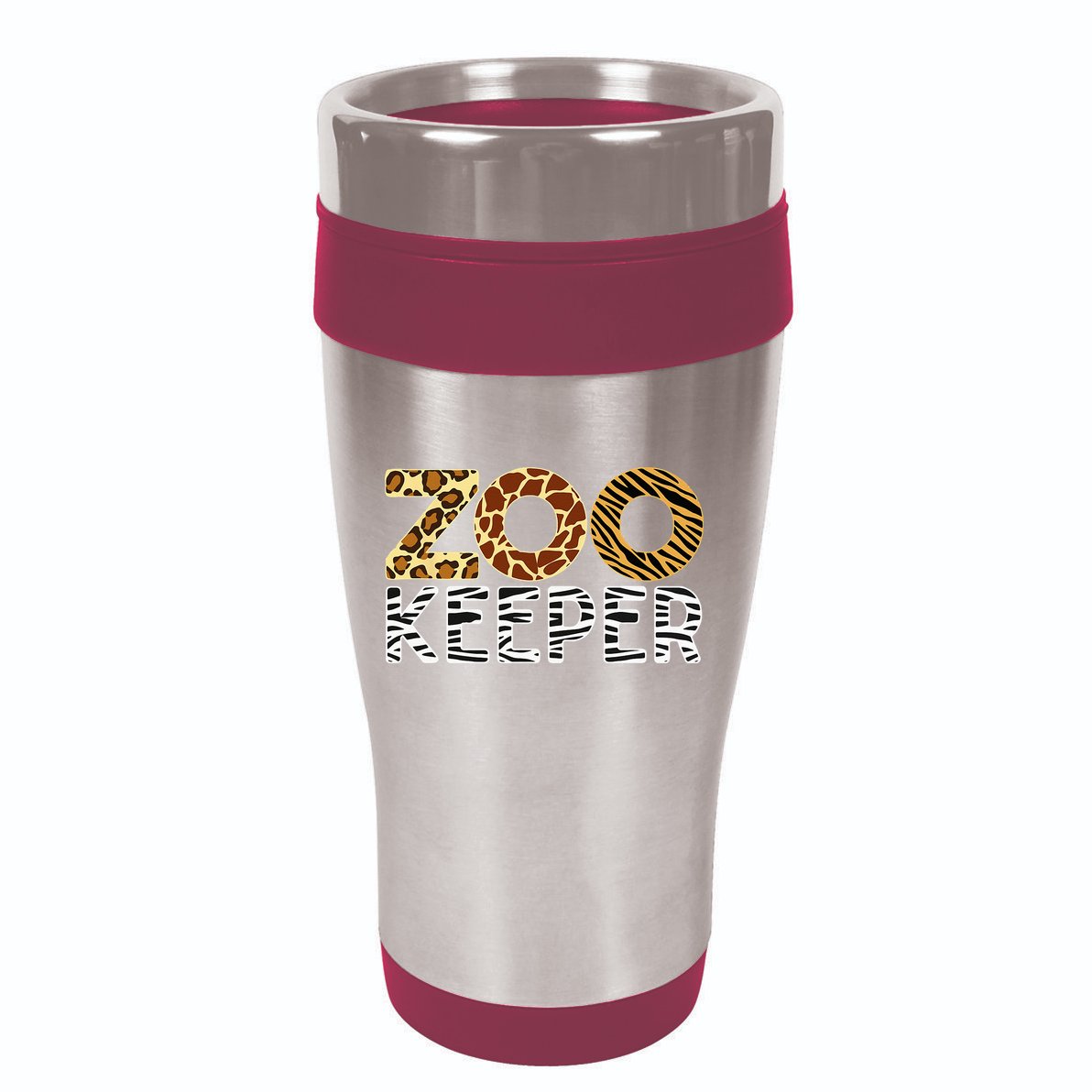 Zookeeper African Animals Zebra Wild Print Savanna Costume 16oz Travel Tumbler