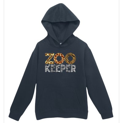 Zookeeper African Animals Zebra Wild Print Savanna Costume Urban Pullover Hoodie