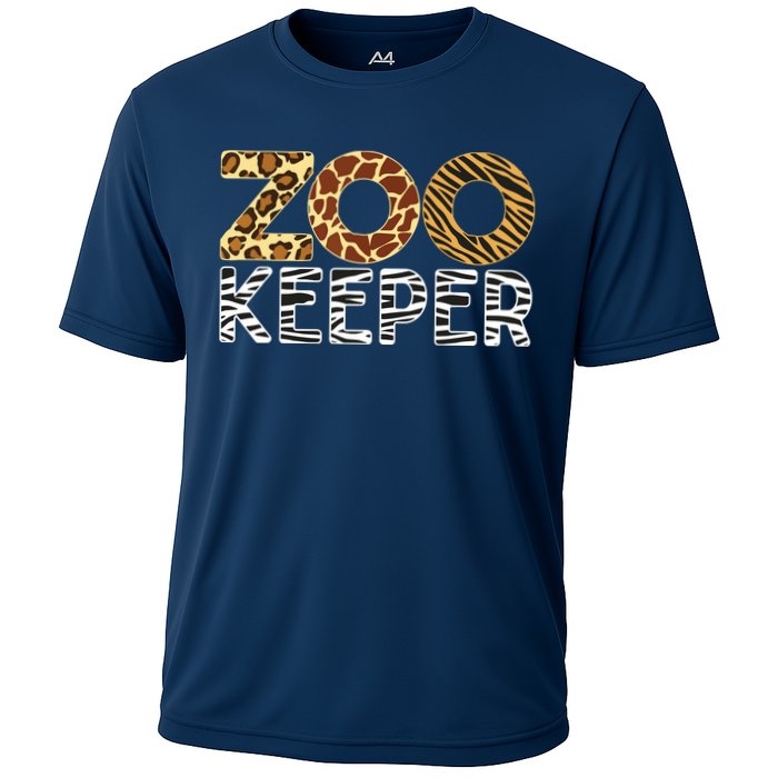 Zookeeper African Animals Zebra Wild Print Savanna Costume Cooling Performance Crew T-Shirt
