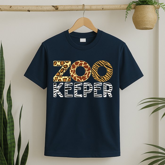 Zookeeper African Animals Zebra Wild Print Savanna Costume T-Shirt