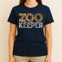 Zookeeper African Animals Zebra Wild Print Savanna Costume T-Shirt