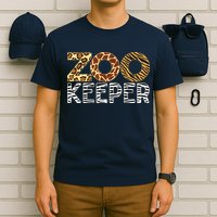 Zookeeper African Animals Zebra Wild Print Savanna Costume T-Shirt