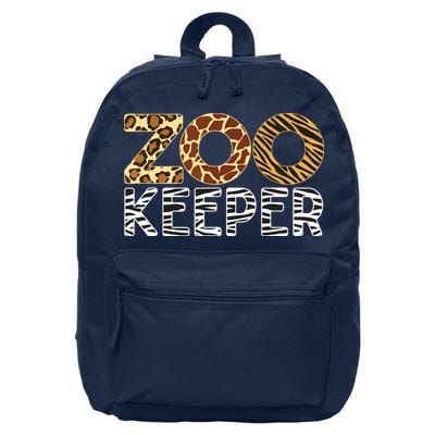 Zookeeper African Animals Zebra Wild Print Savanna Costume 16 in Basic Backpack
