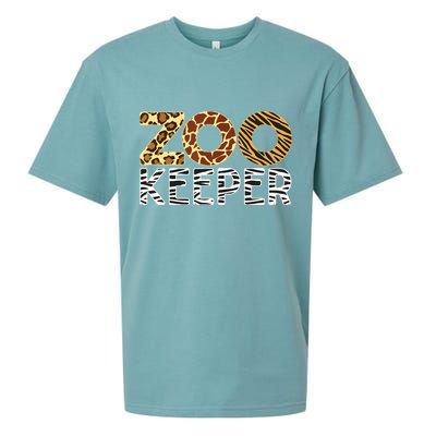 Zookeeper African Animals Zebra Wild Print Savanna Costume Sueded Cloud Jersey T-Shirt