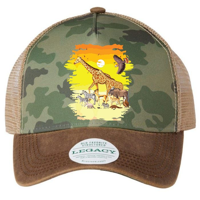 Zookeeper Africans Animal Jungle Safari Zoo Keeper Legacy Tie Dye Trucker Hat