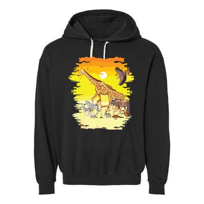 Zookeeper Africans Animal Jungle Safari Zoo Keeper Garment-Dyed Fleece Hoodie