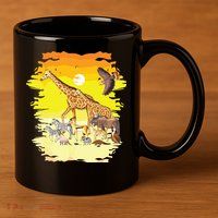Zookeeper Africans Animal Jungle Safari Zoo Keeper 11oz C Handle Ceramic Mug