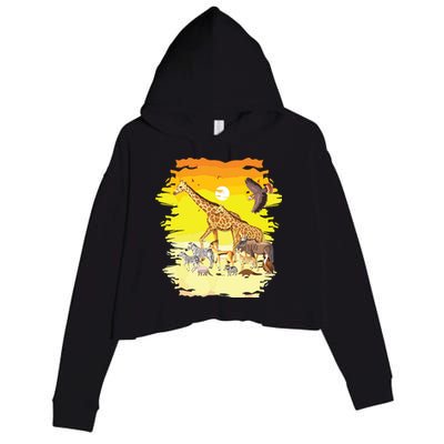 Zookeeper Africans Animal Jungle Safari Zoo Keeper Crop Fleece Hoodie