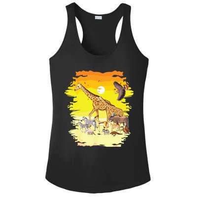 Zookeeper Africans Animal Jungle Safari Zoo Keeper Ladies PosiCharge Competitor Racerback Tank