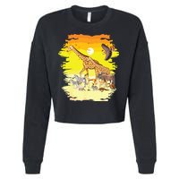 Zookeeper Africans Animal Jungle Safari Zoo Keeper Cropped Pullover Crew