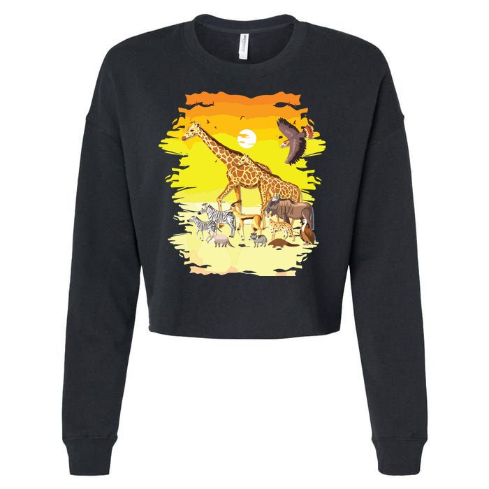 Zookeeper Africans Animal Jungle Safari Zoo Keeper Cropped Pullover Crew