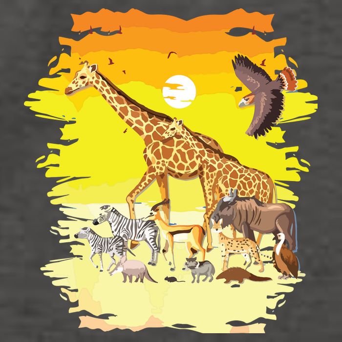 Zookeeper Africans Animal Jungle Safari Zoo Keeper Vector Backpack