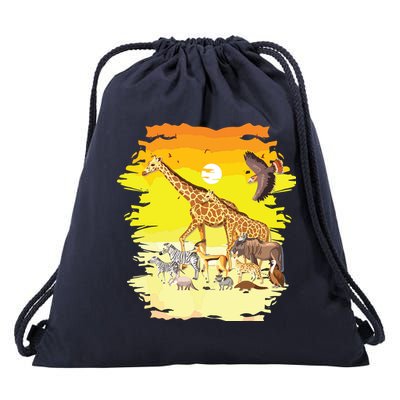 Zookeeper Africans Animal Jungle Safari Zoo Keeper Drawstring Bag