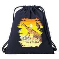 Zookeeper Africans Animal Jungle Safari Zoo Keeper Drawstring Bag