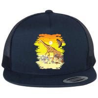 Zookeeper Africans Animal Jungle Safari Zoo Keeper Flat Bill Trucker Hat
