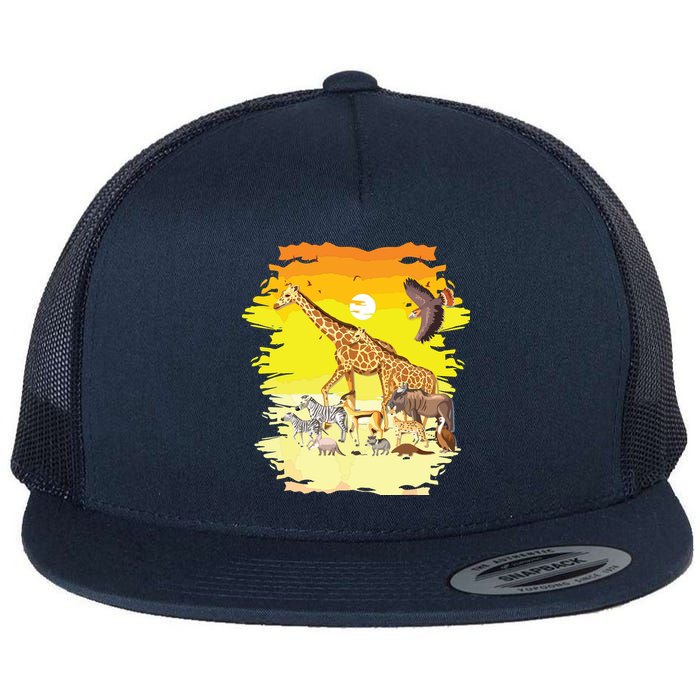 Zookeeper Africans Animal Jungle Safari Zoo Keeper Flat Bill Trucker Hat