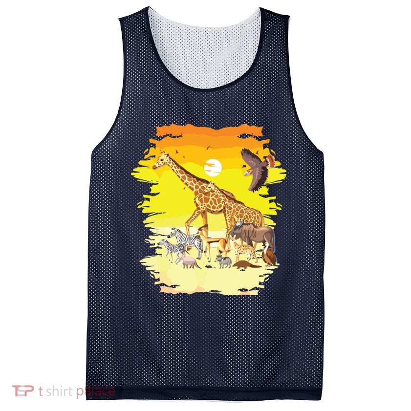 Zookeeper Africans Animal Jungle Safari Zoo Keeper Mesh Reversible Basketball Jersey Tank