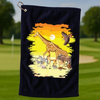 Zookeeper Africans Animal Jungle Safari Zoo Keeper Golf Towel