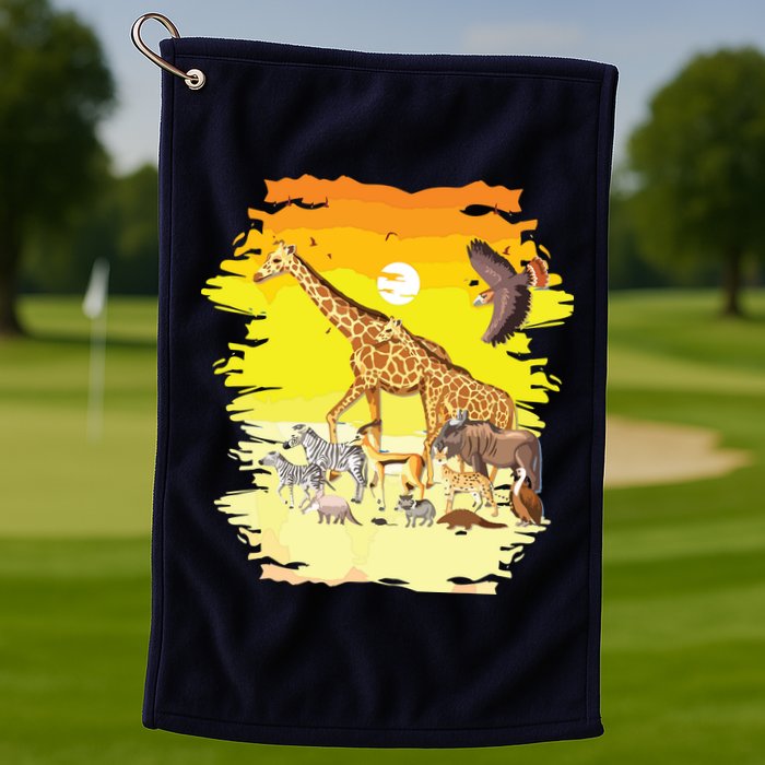 Zookeeper Africans Animal Jungle Safari Zoo Keeper Golf Towel