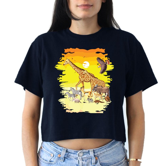 Zookeeper Africans Animal Jungle Safari Zoo Keeper Crop Top