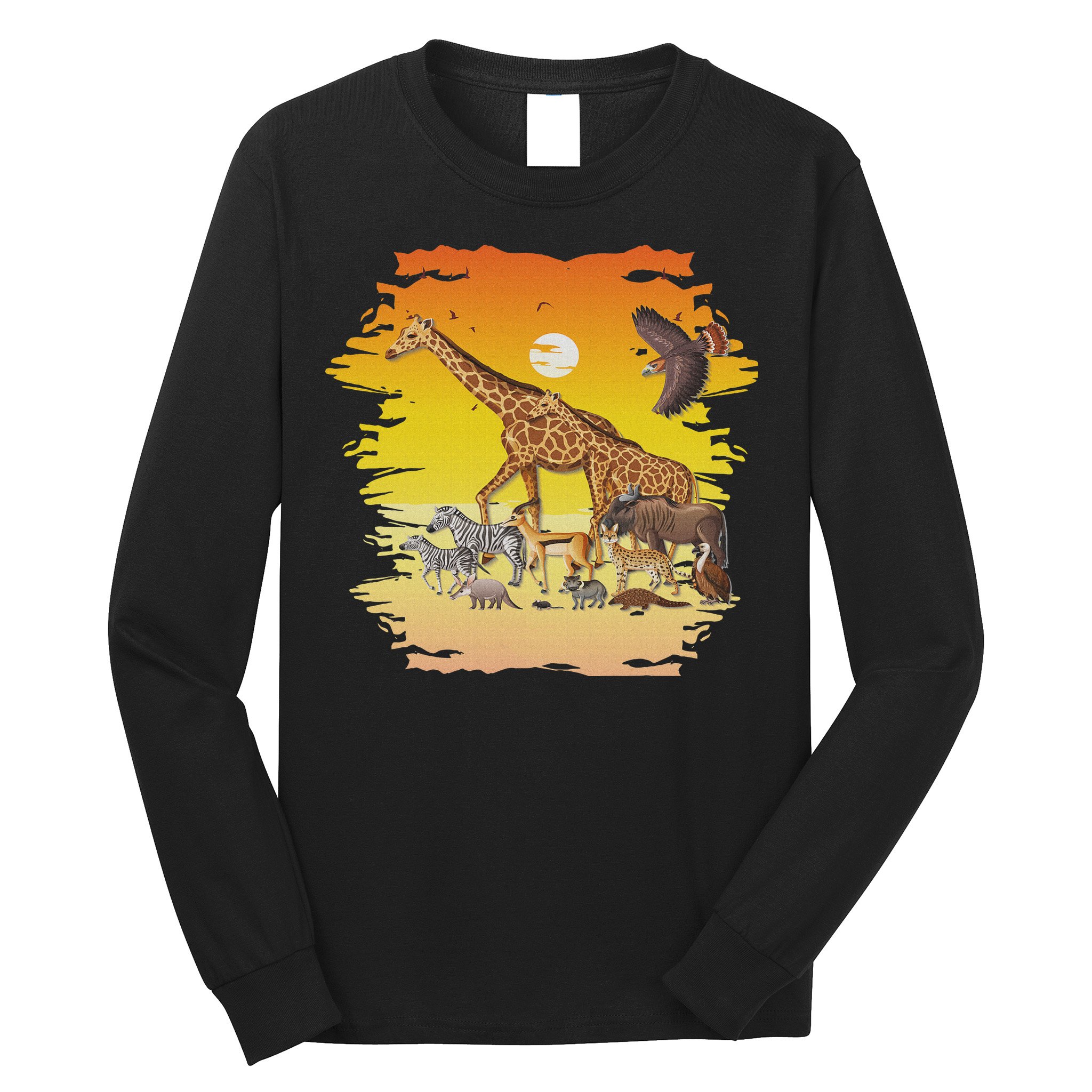 Zookeeper Africans Animal Jungle Safari Zoo Keeper Long Sleeve Shirt