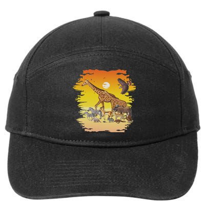 Zookeeper Africans Animal Jungle Safari Zoo Keeper 7-Panel Snapback Hat