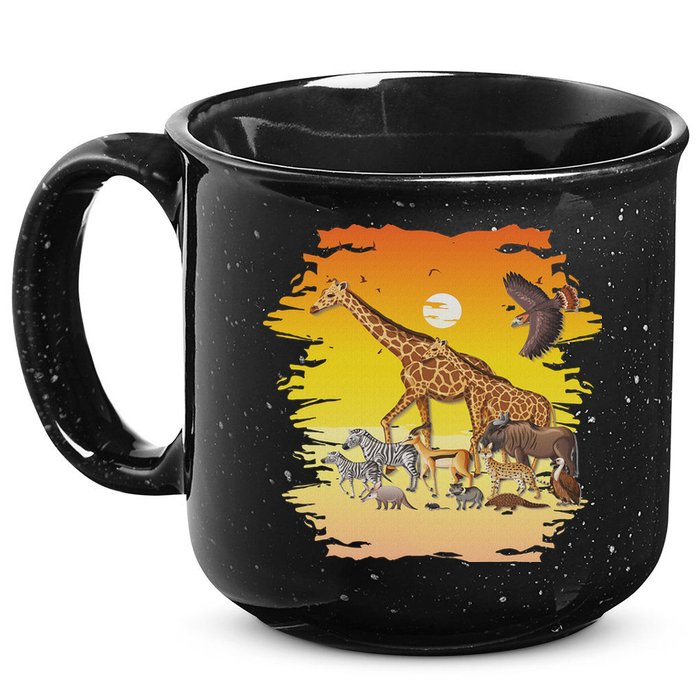 Zookeeper Africans Animal Jungle Safari Zoo Keeper 15oz Campfire Ceramic Mug