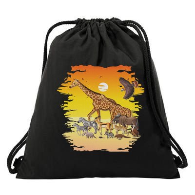 Zookeeper Africans Animal Jungle Safari Zoo Keeper Drawstring Bag