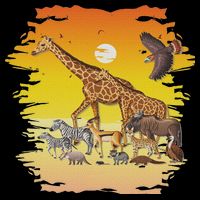 Zookeeper Africans Animal Jungle Safari Zoo Keeper Drawstring Bag