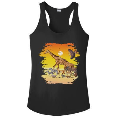 Zookeeper Africans Animal Jungle Safari Zoo Keeper Ladies PosiCharge Competitor Racerback Tank