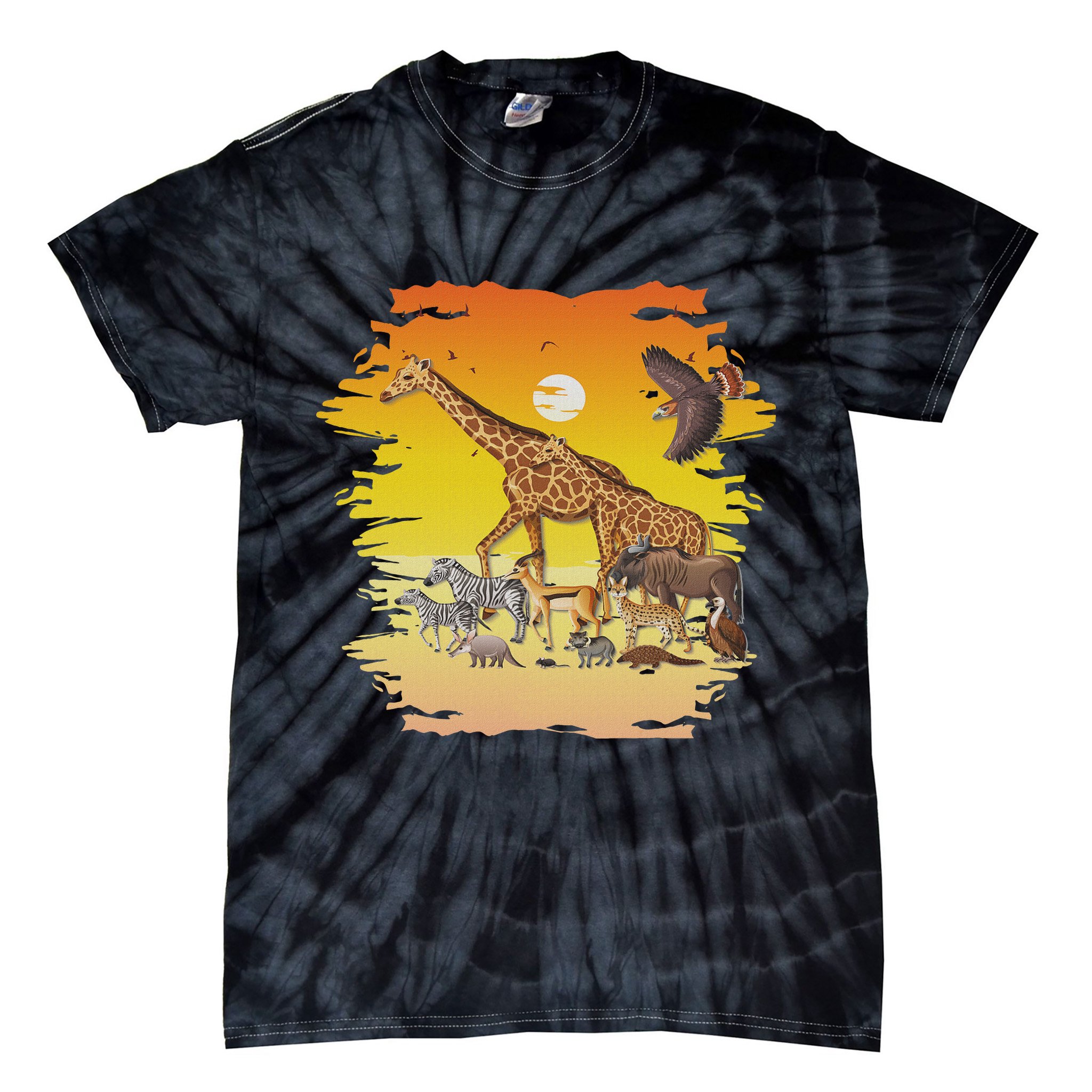 Zookeeper Africans Animal Jungle Safari Zoo Keeper Tie-Dye T-Shirt