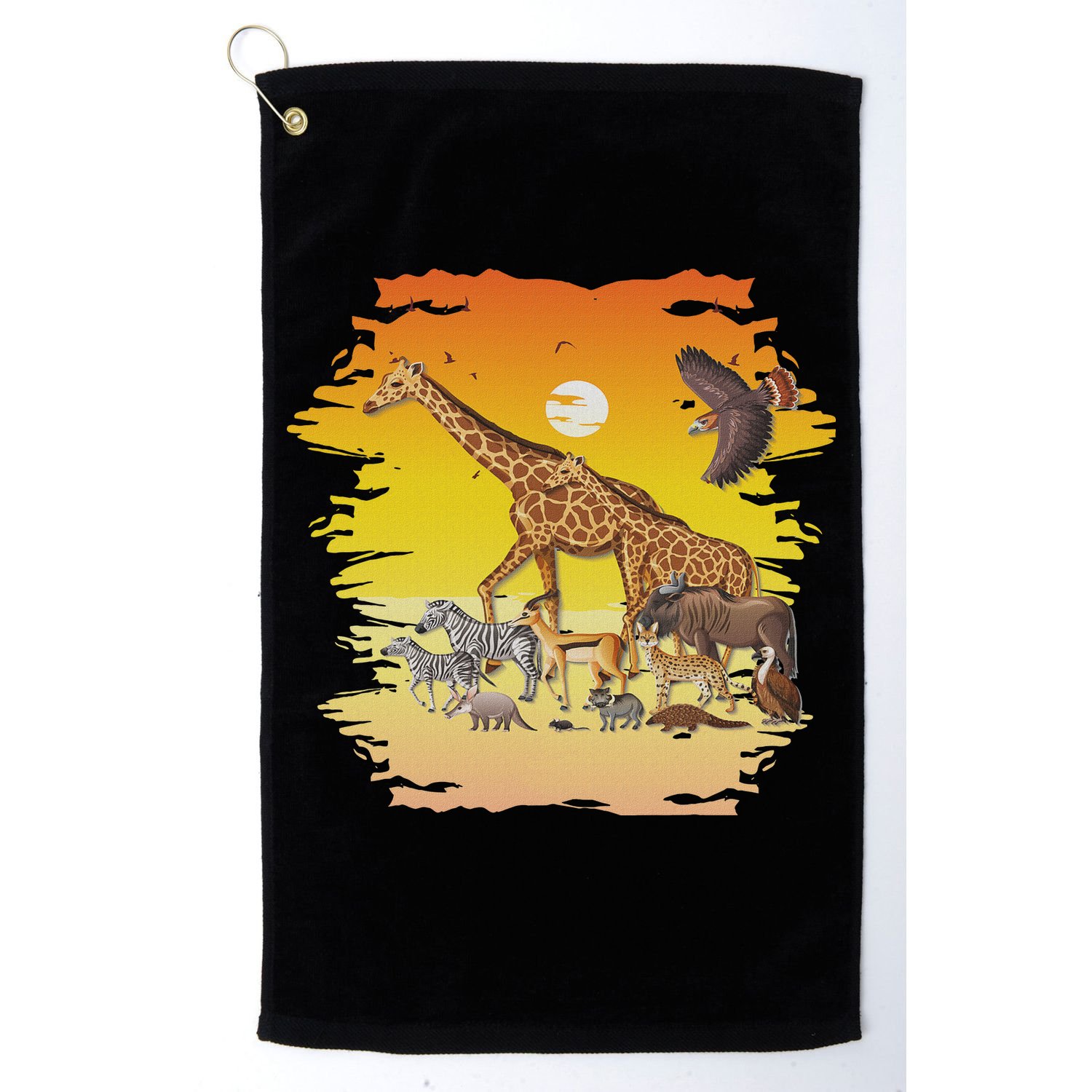 Zookeeper Africans Animal Jungle Safari Zoo Keeper Golf Towel