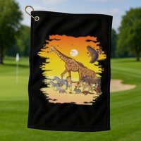 Zookeeper Africans Animal Jungle Safari Zoo Keeper Golf Towel
